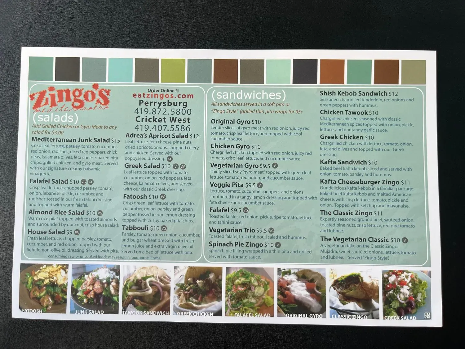 Menu 5