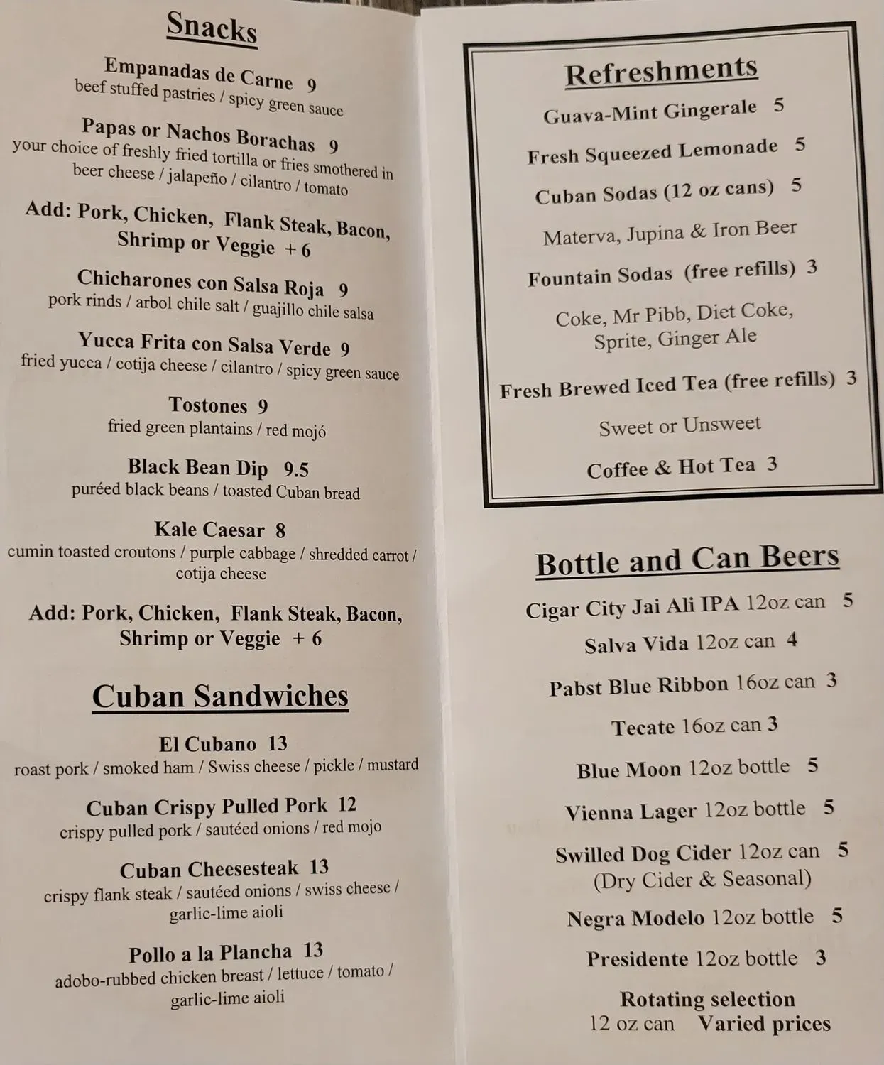 Menu 1