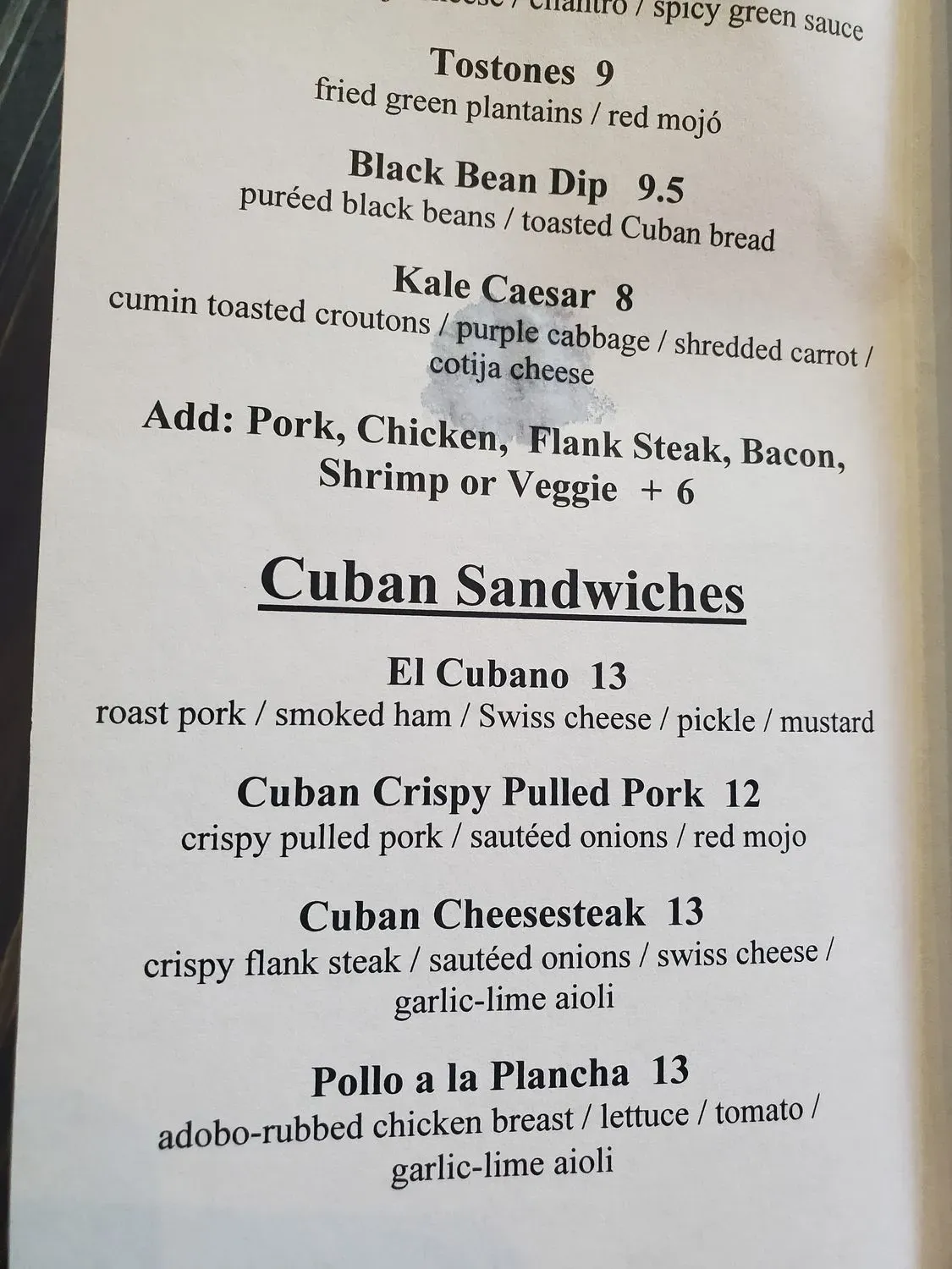 Menu 2