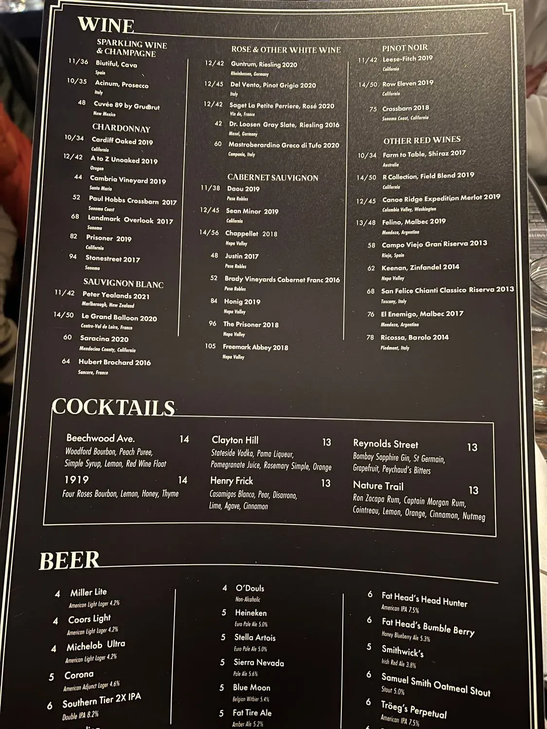 Menu 1