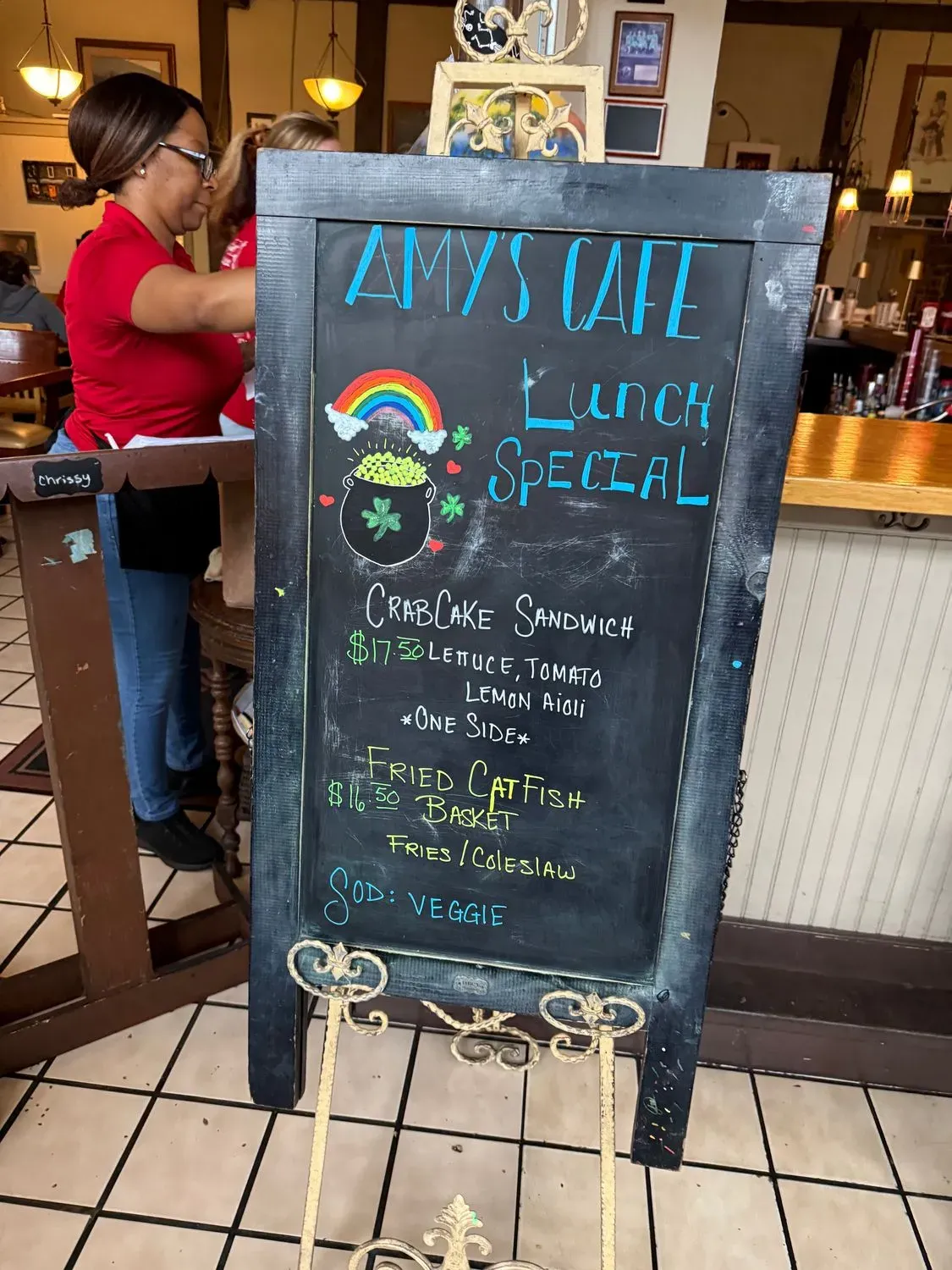 Amy's Cafe Menu - Updated October 2025