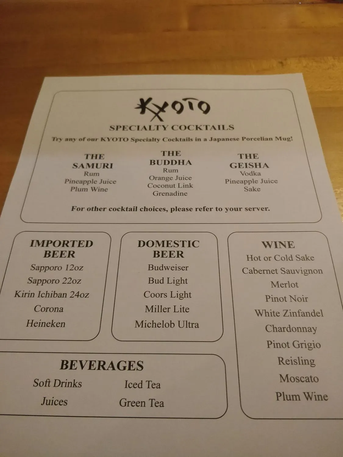 Menu 1