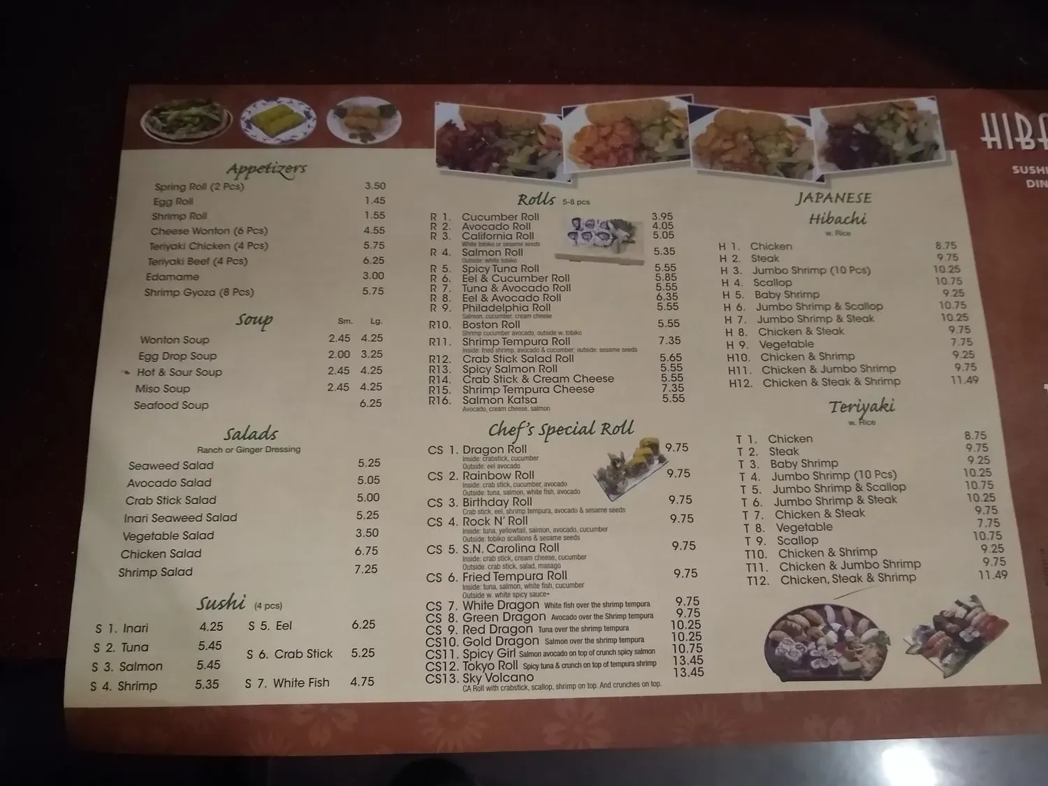 Menu 2