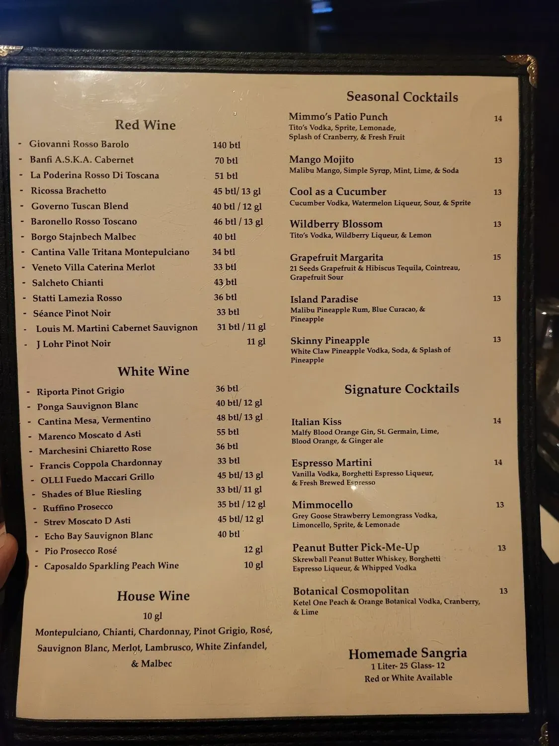 Menu 4