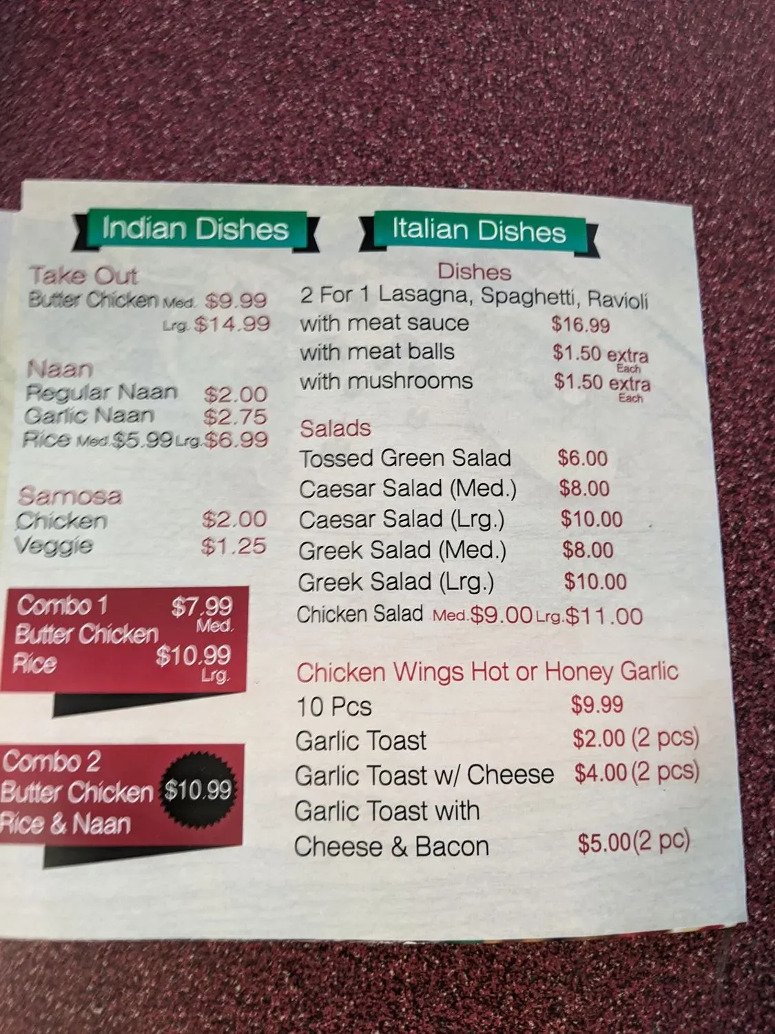 Menu 2