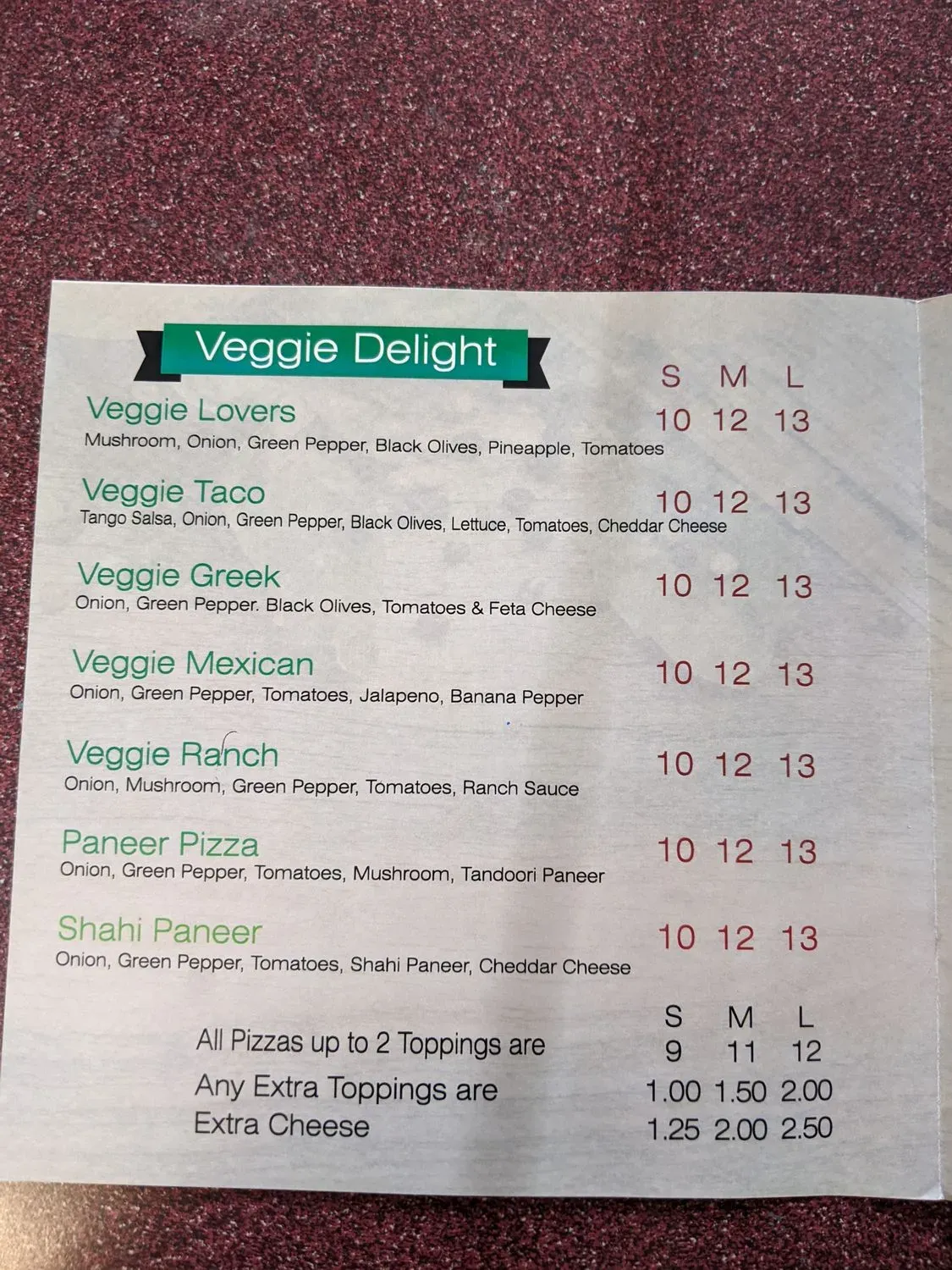 Menu 1