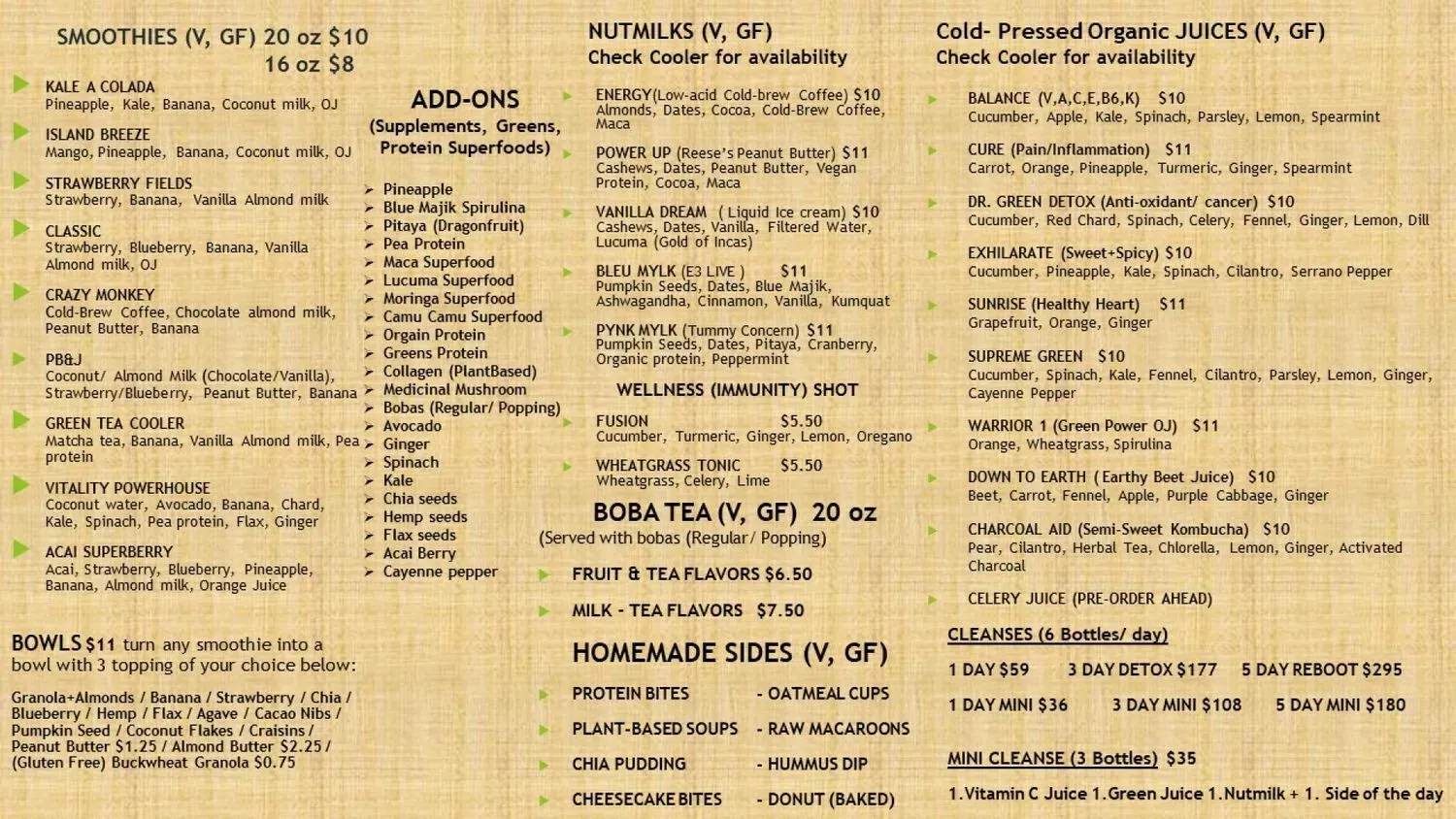 Menu 1