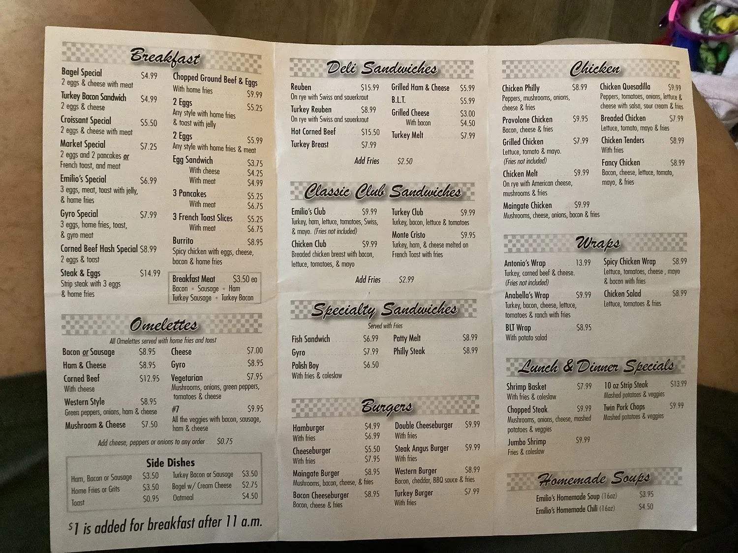 Menu 5