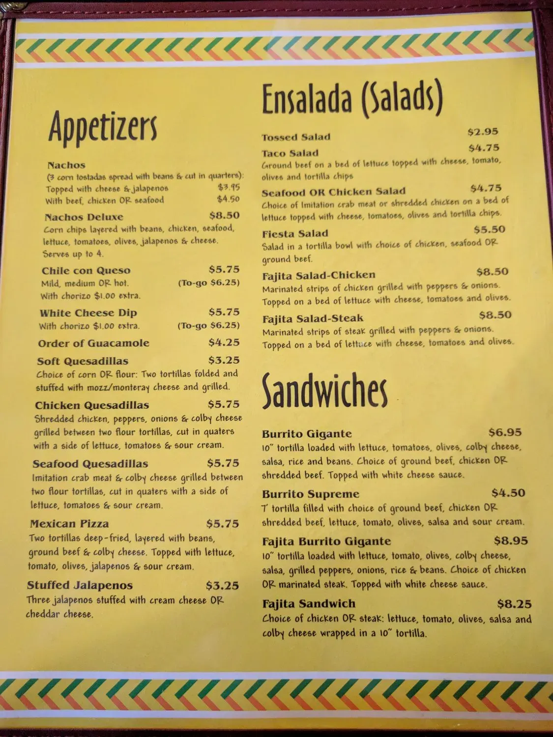 Menu 1