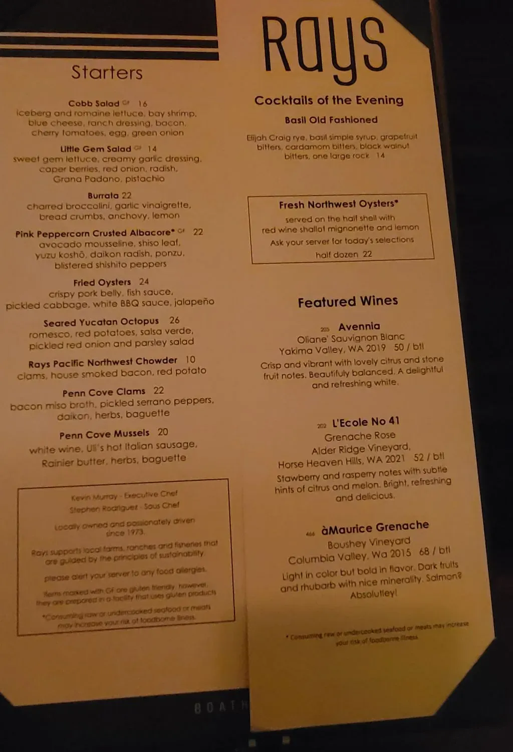 Menu 4