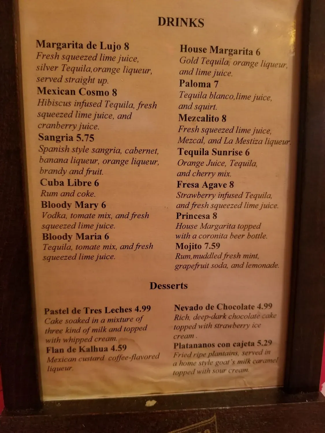 Menu 1