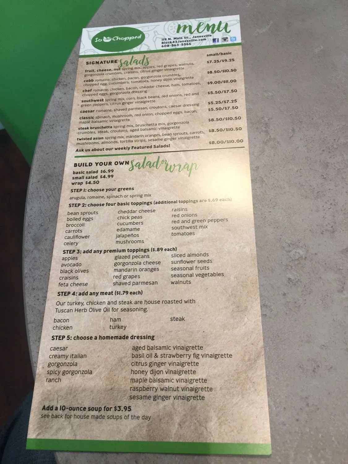 Menu 6