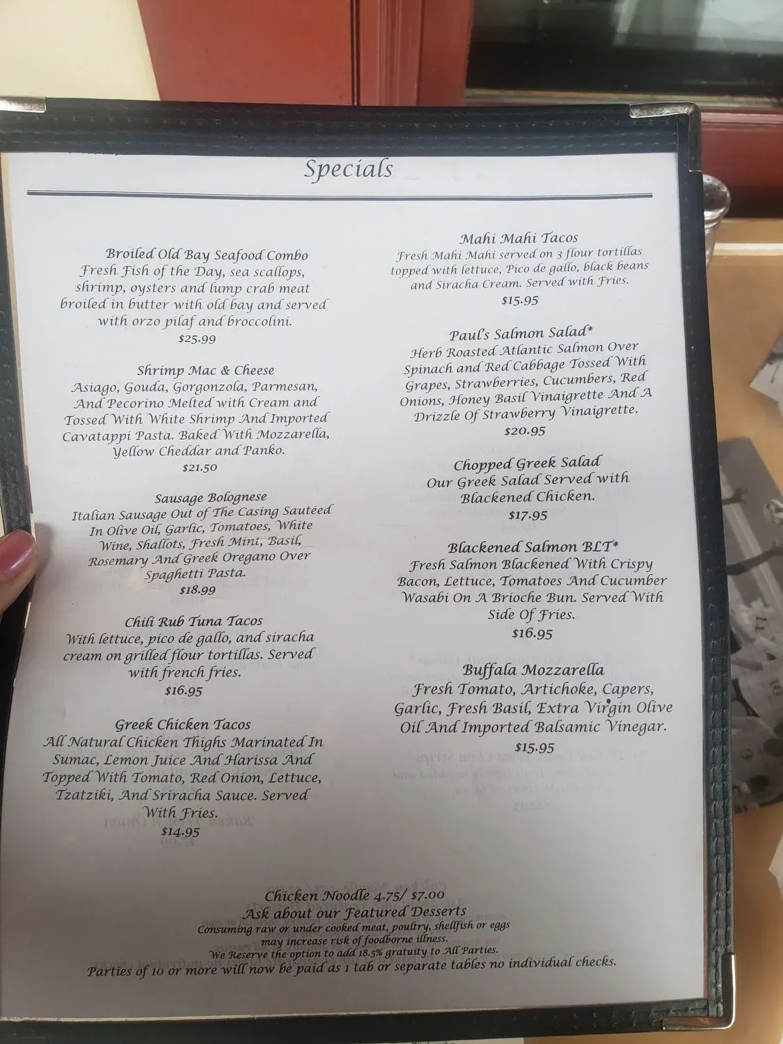 Menu 5