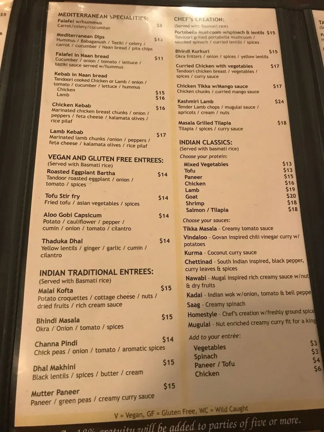 Menu 5