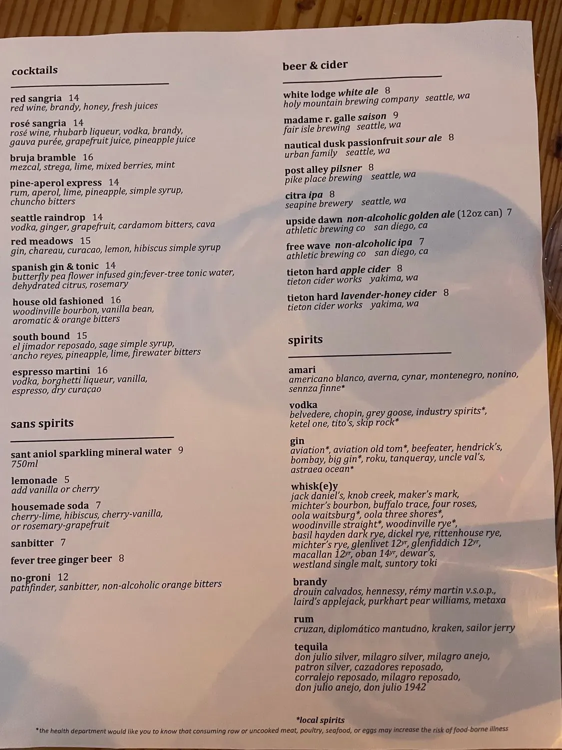 Menu 1