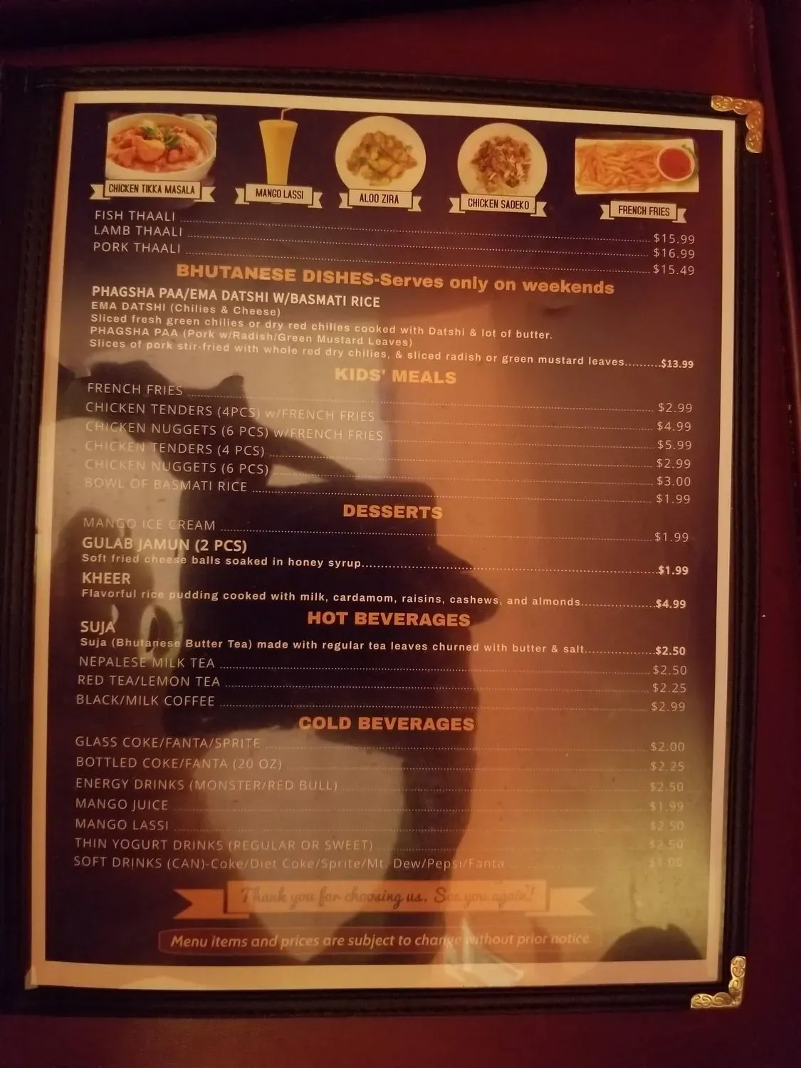 Menu 6