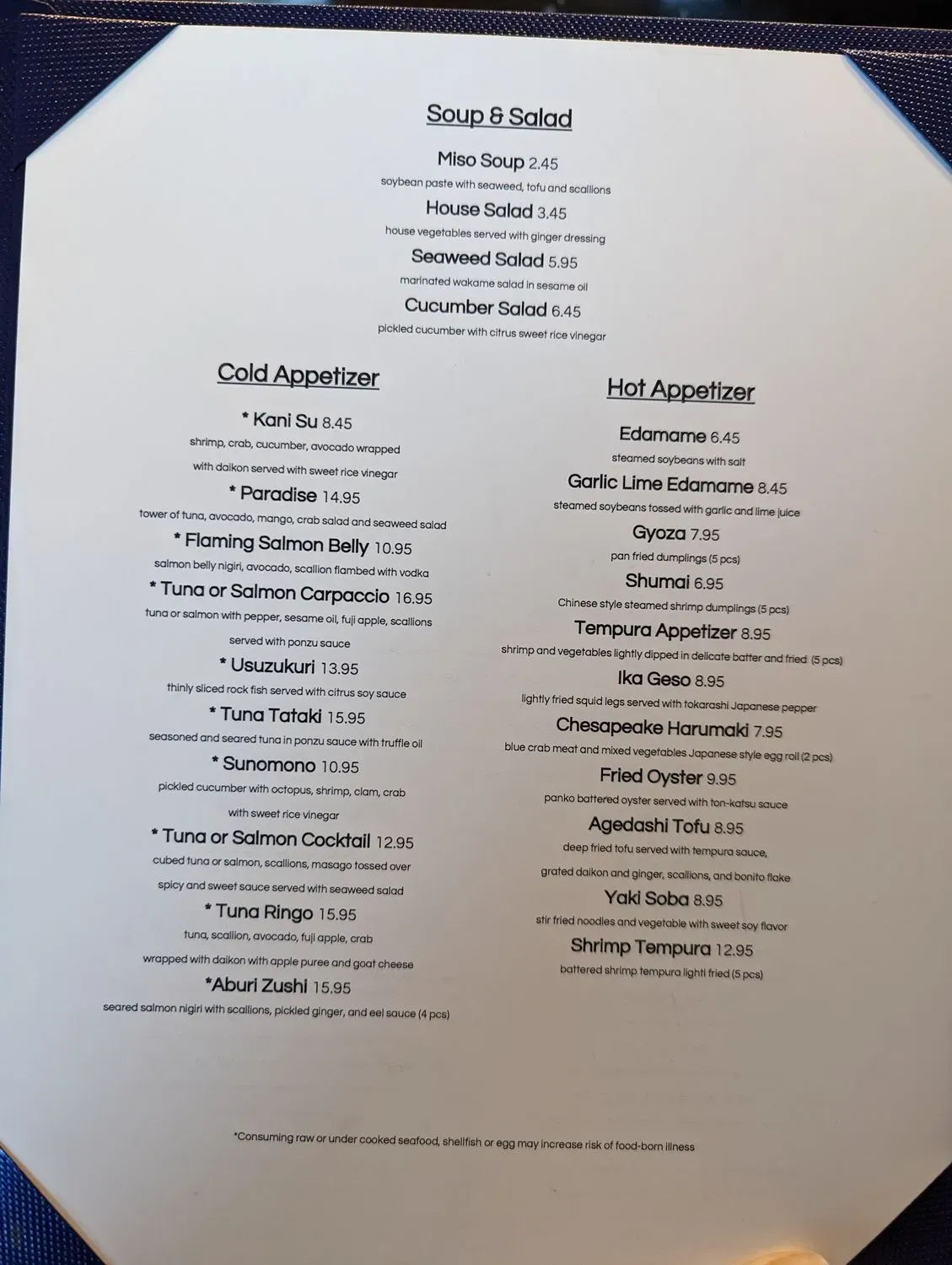 Menu 1