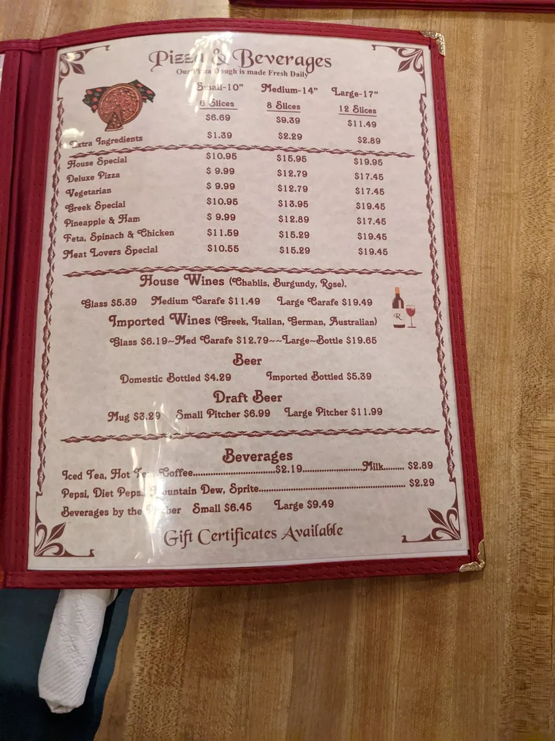 Menu 1