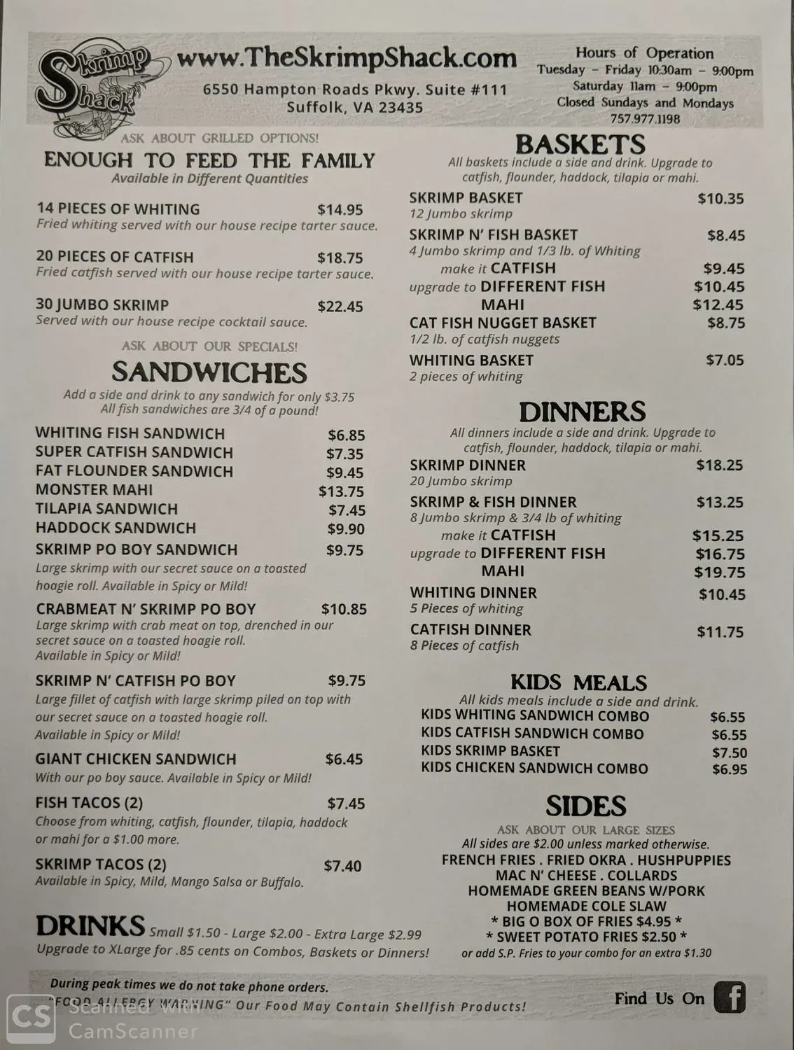 Menu 5