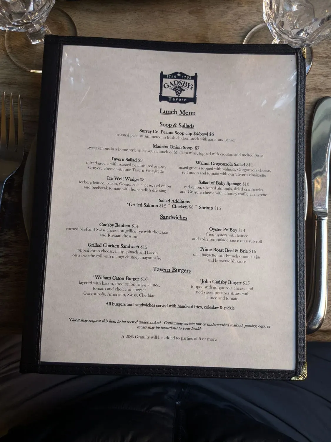 Menu 6