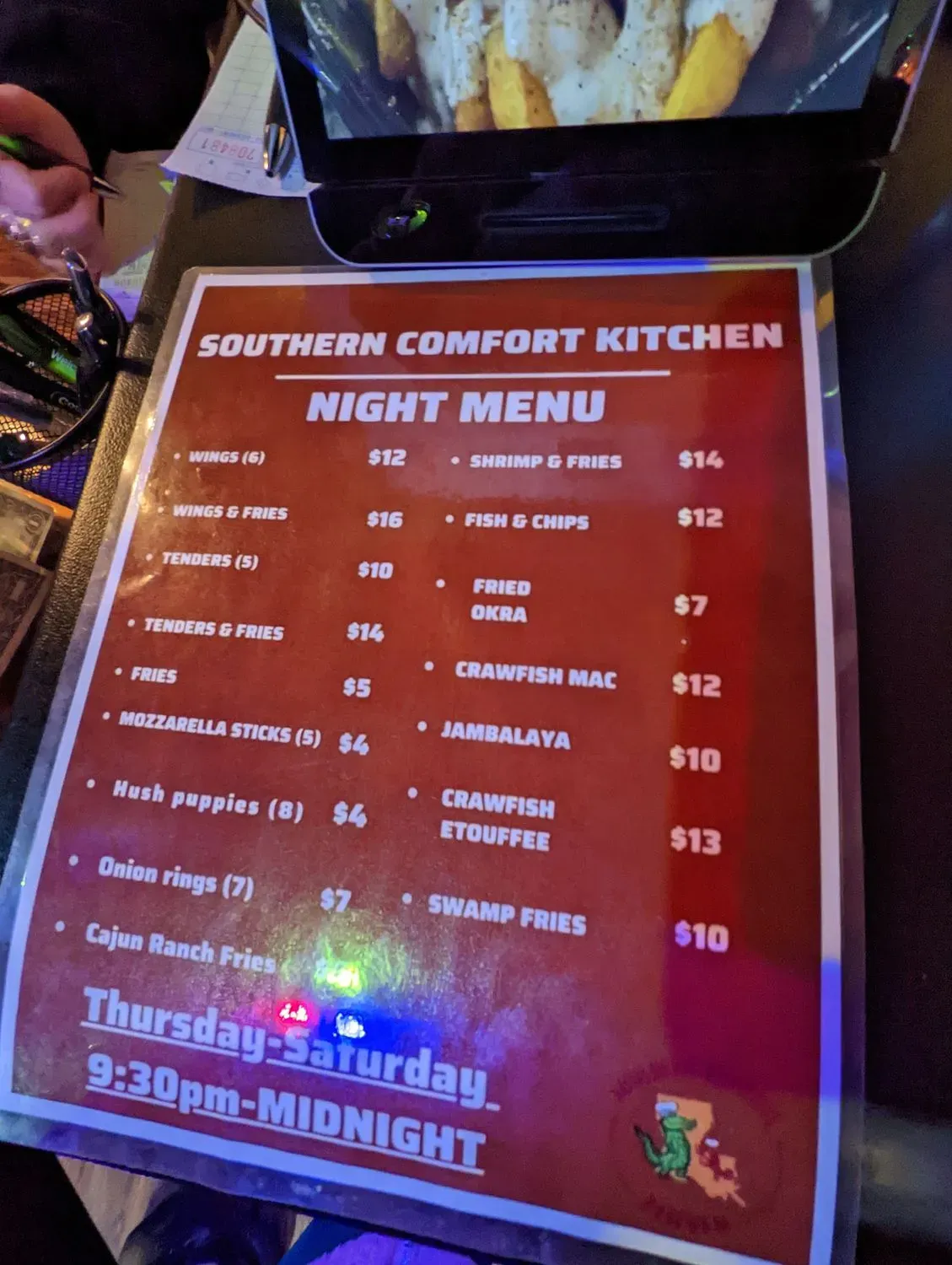 Menu 5