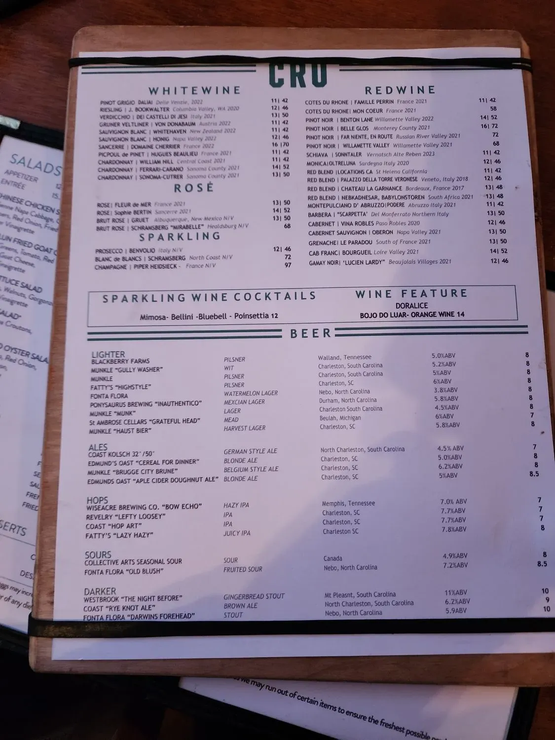 Menu 5