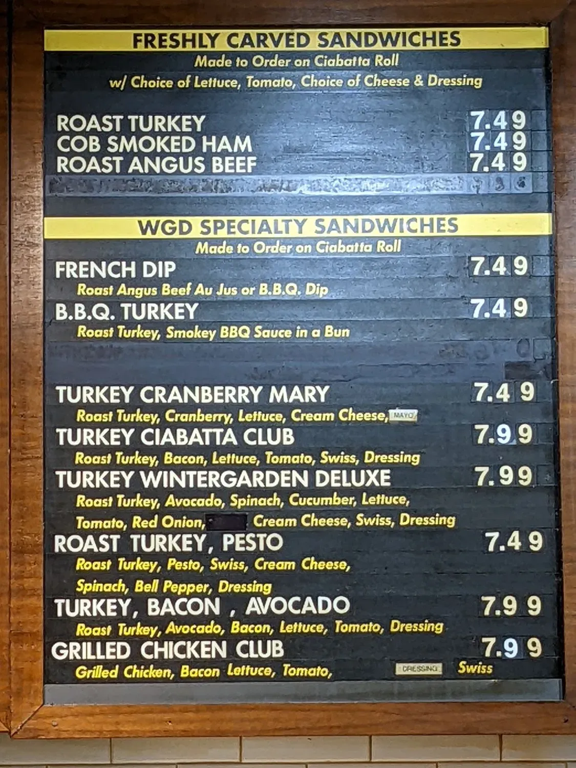 Menu 2