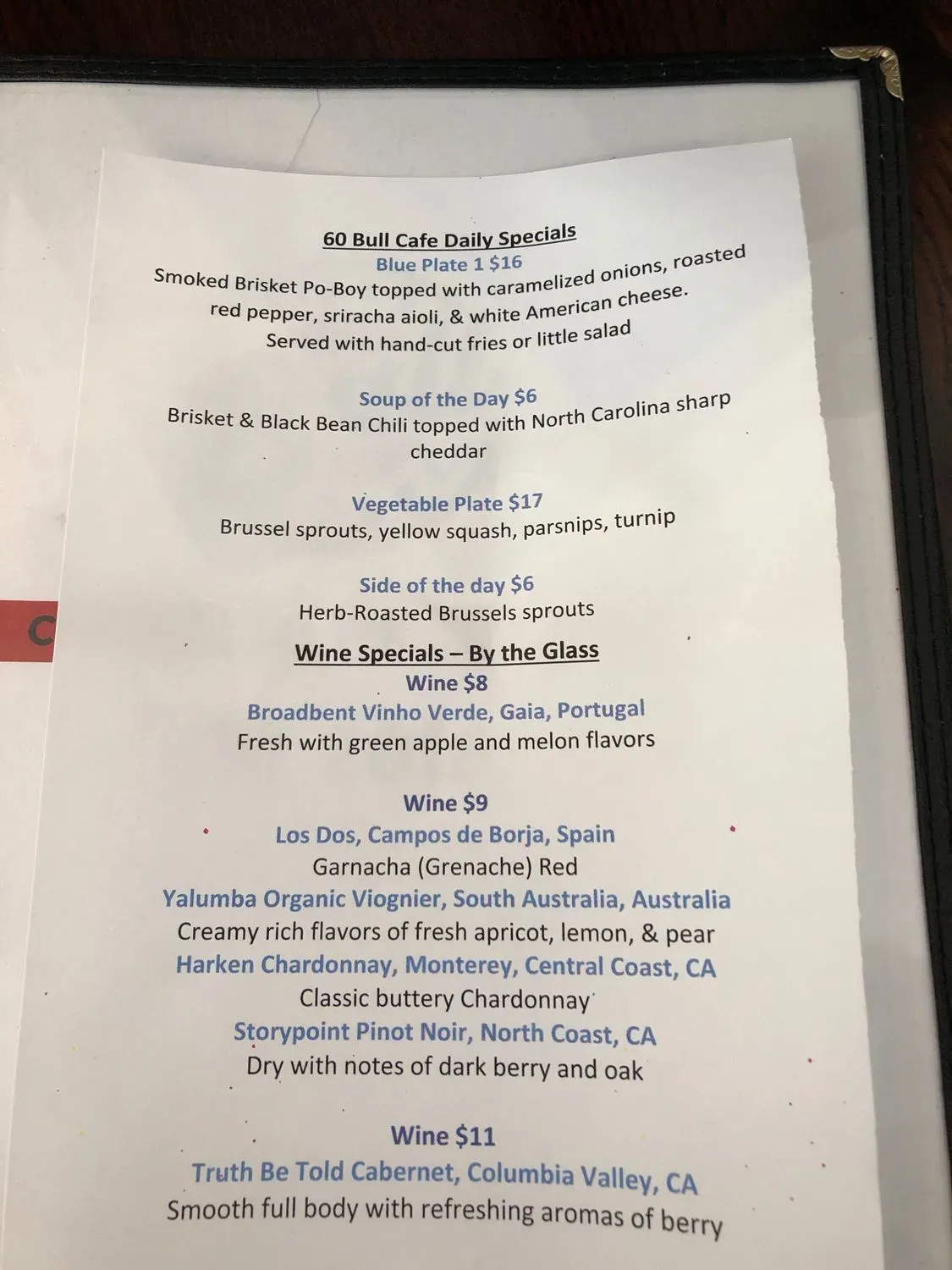 Menu 1