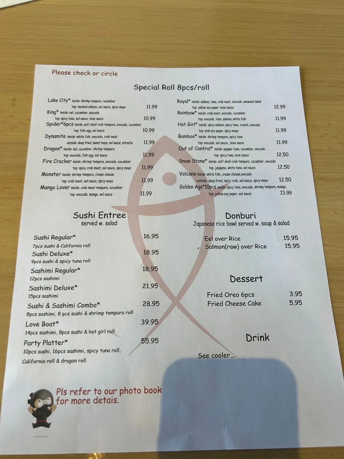 Menu 5