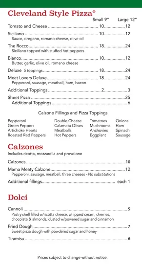 Menu 5