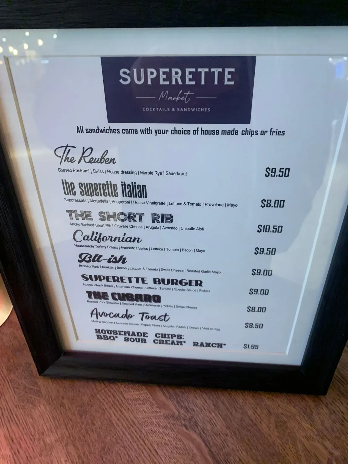 Menu 6