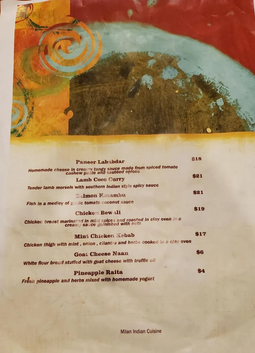 Menu 5