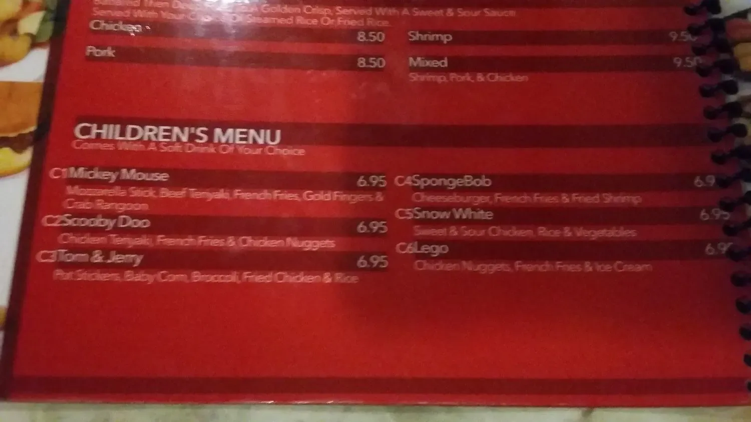 Menu 2