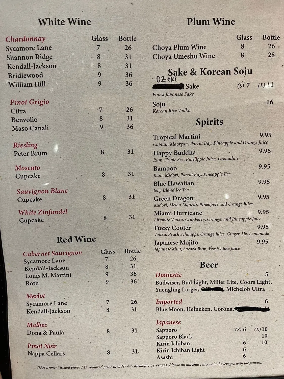 Menu 2