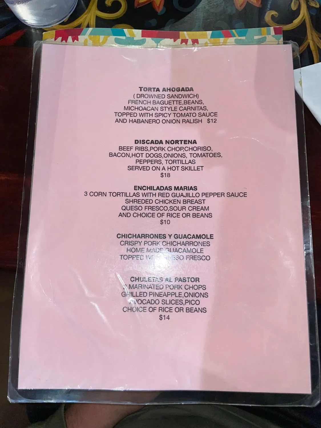 Menu 4