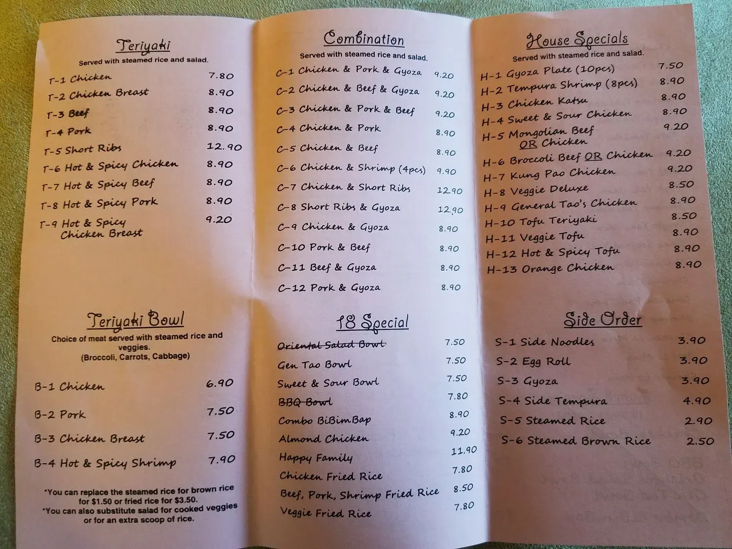 Menu 6