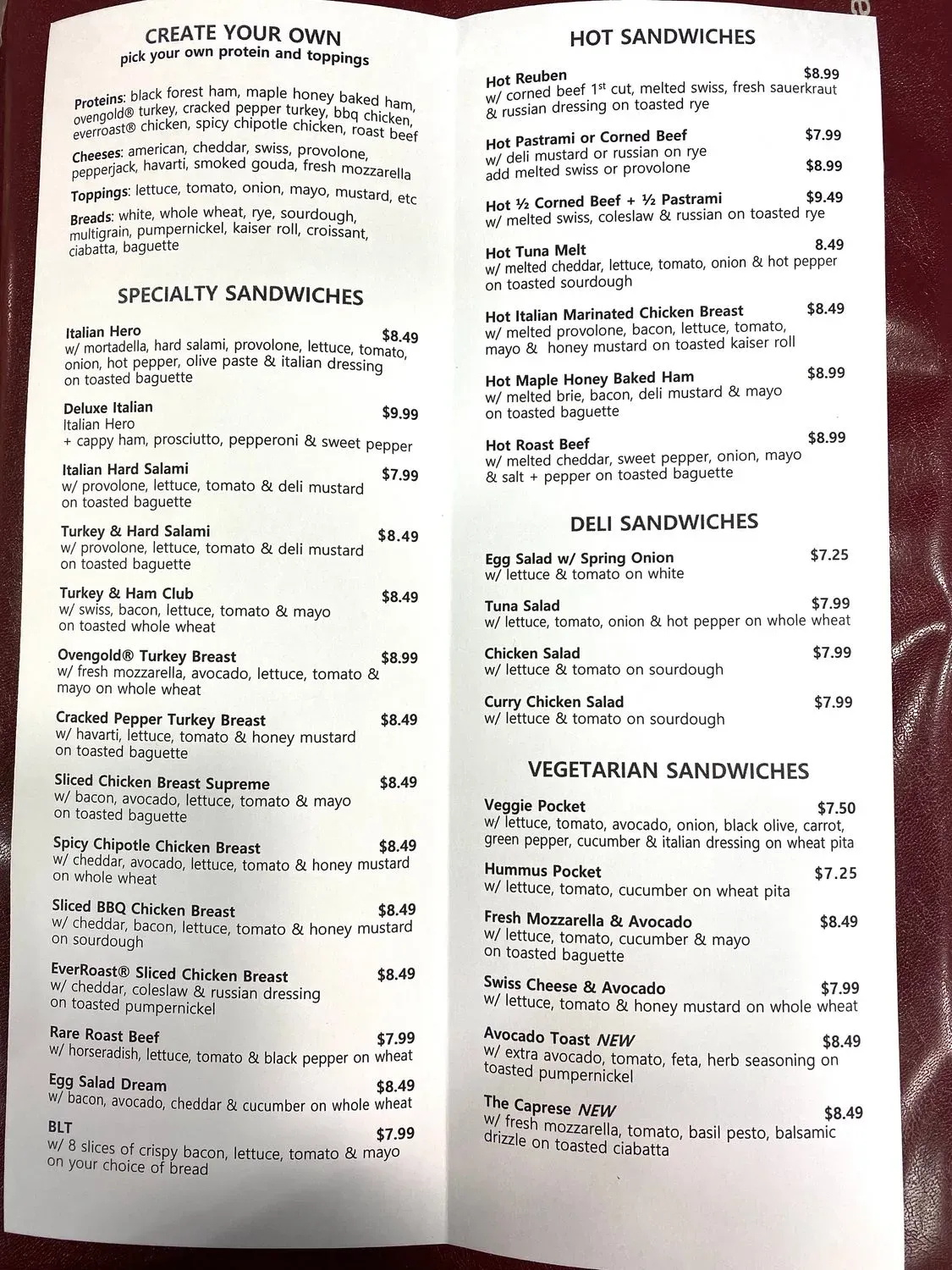 Menu 2