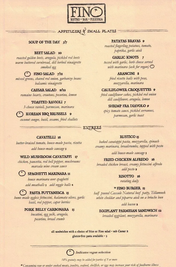 Menu 2