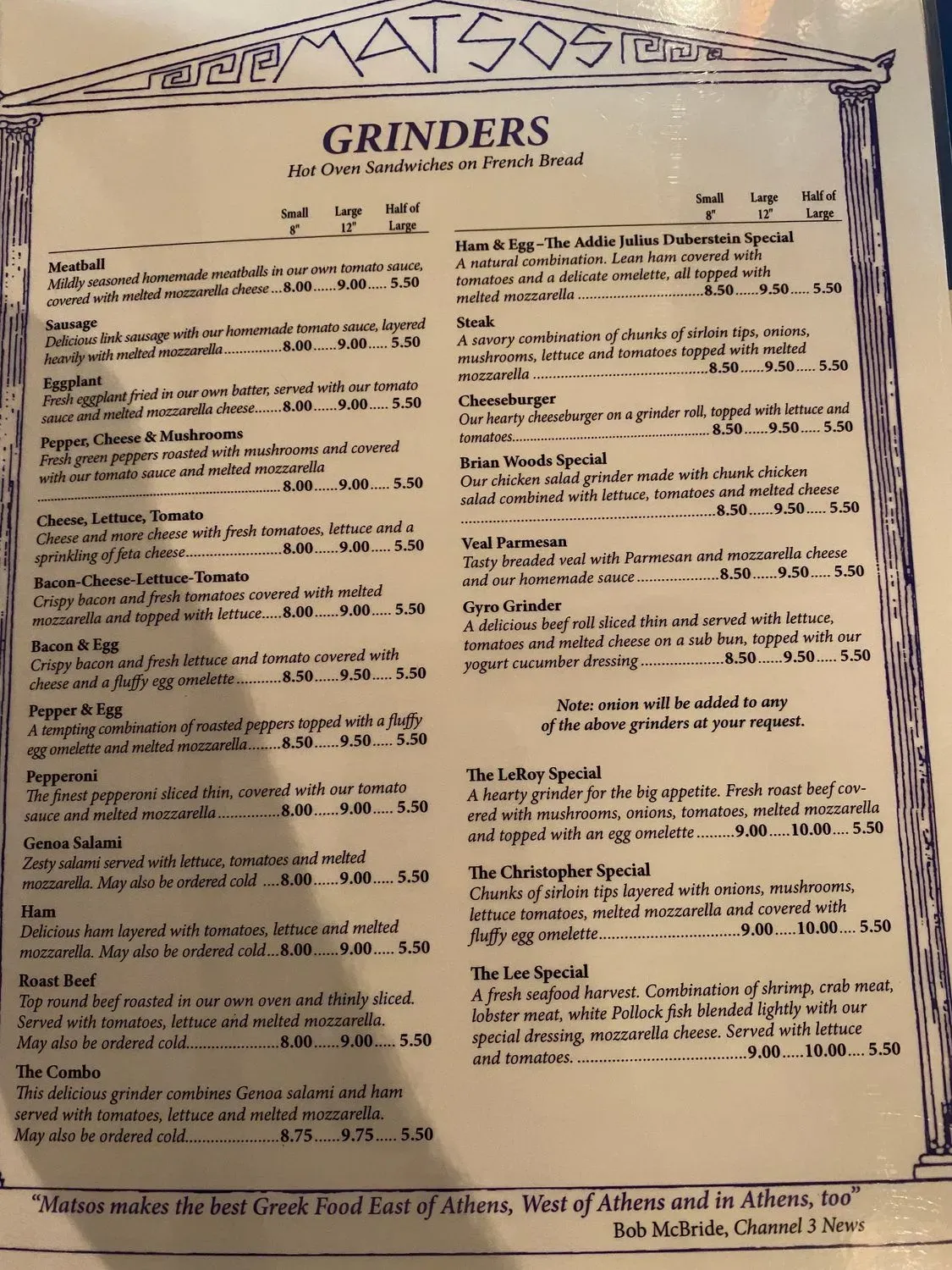 Menu 1