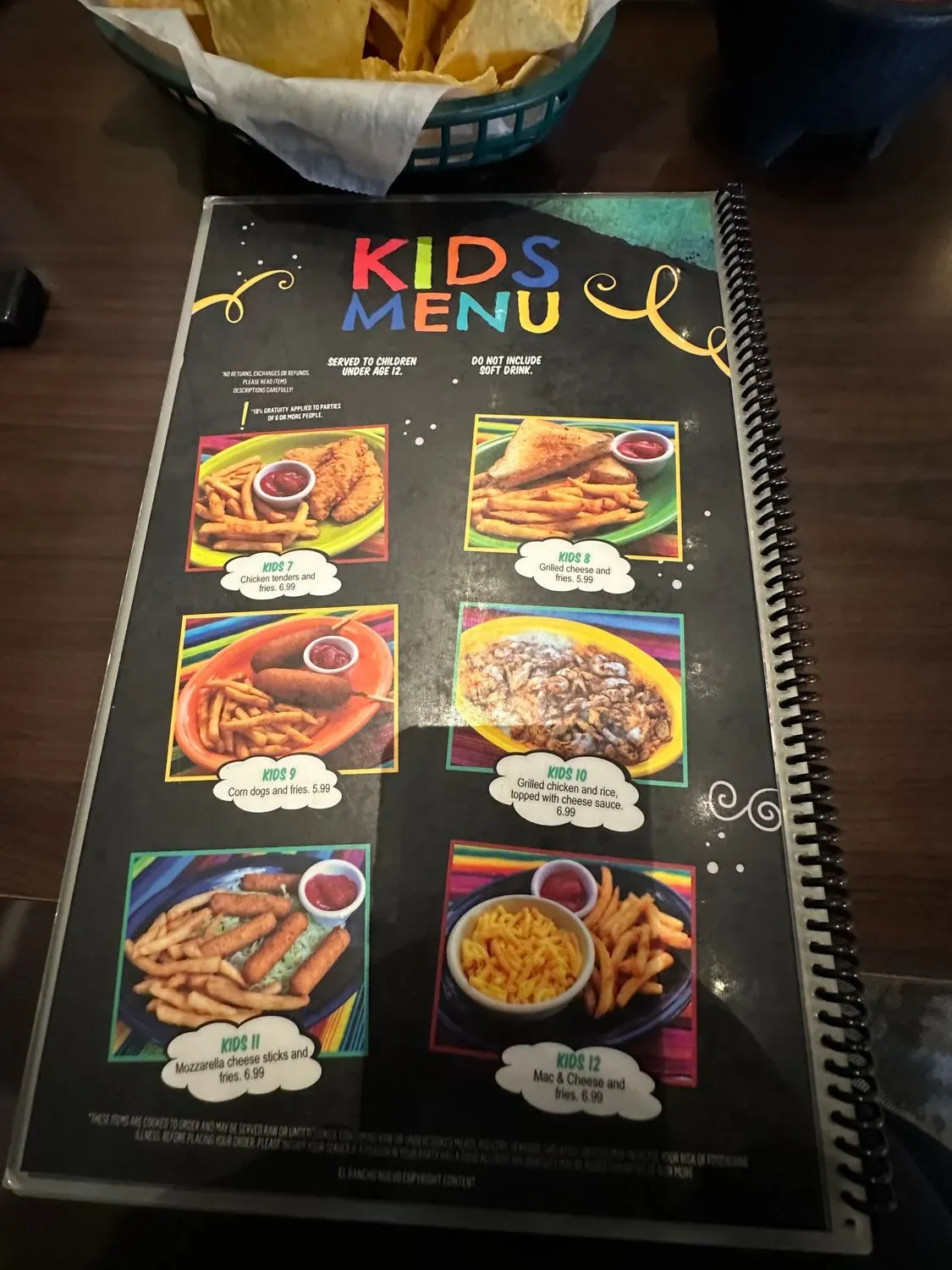 Menu 5