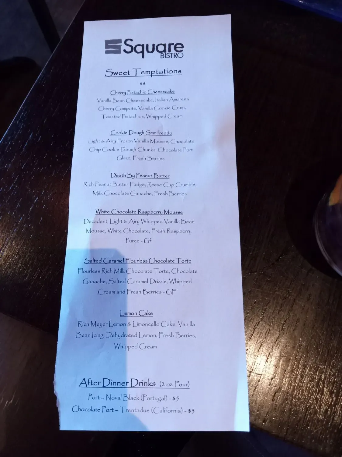 Menu 5