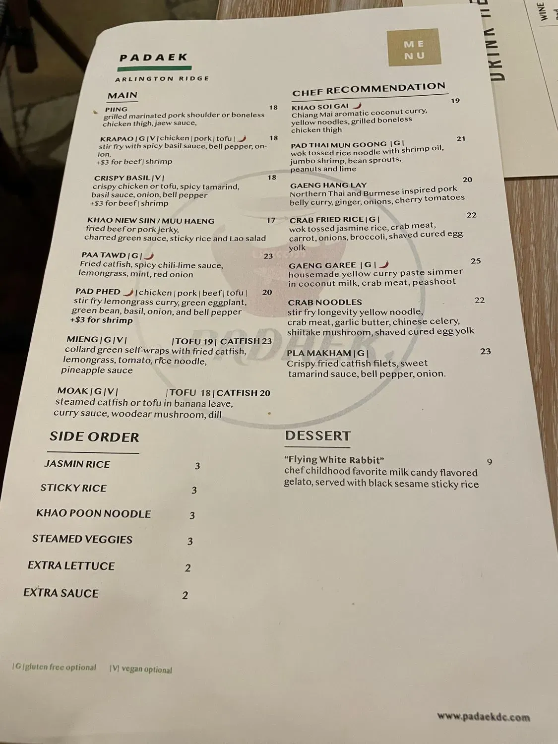 Menu 4