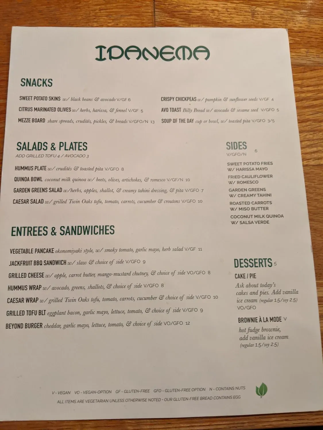 Menu 2