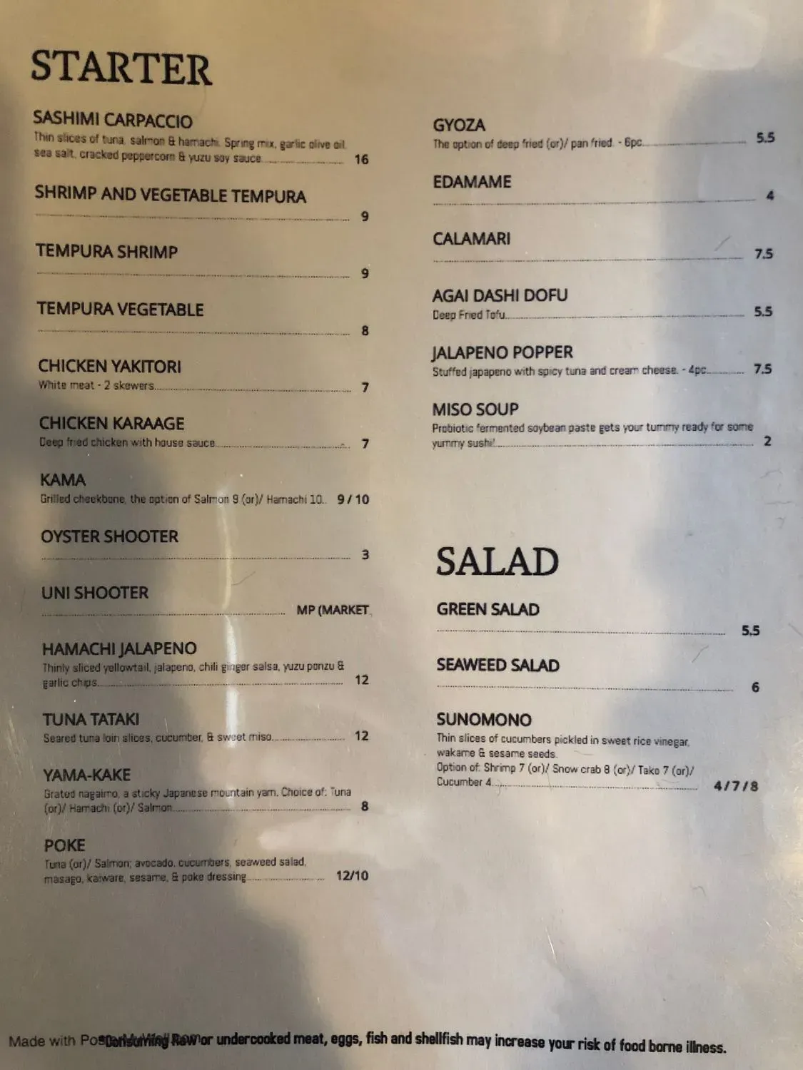 Menu 1