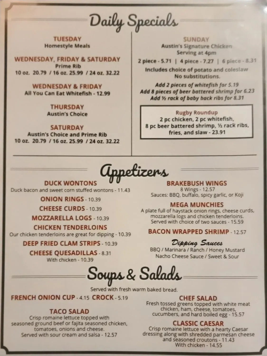 Menu 1