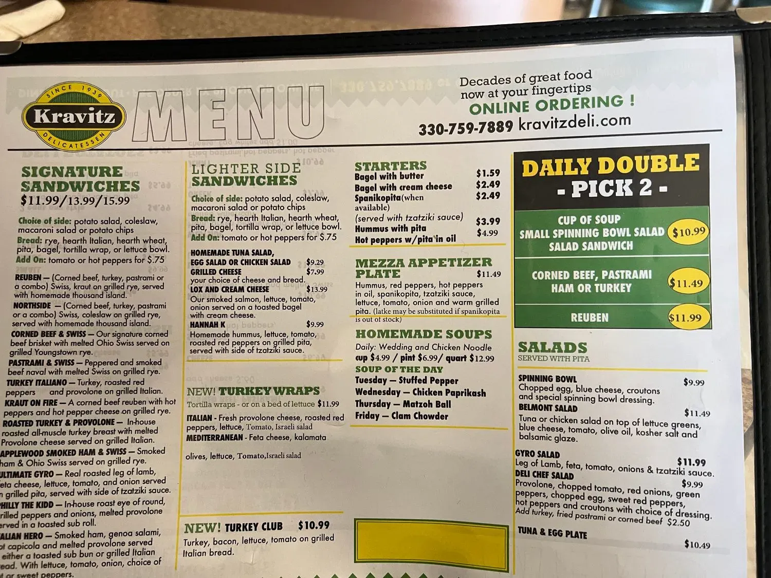 Menu 5