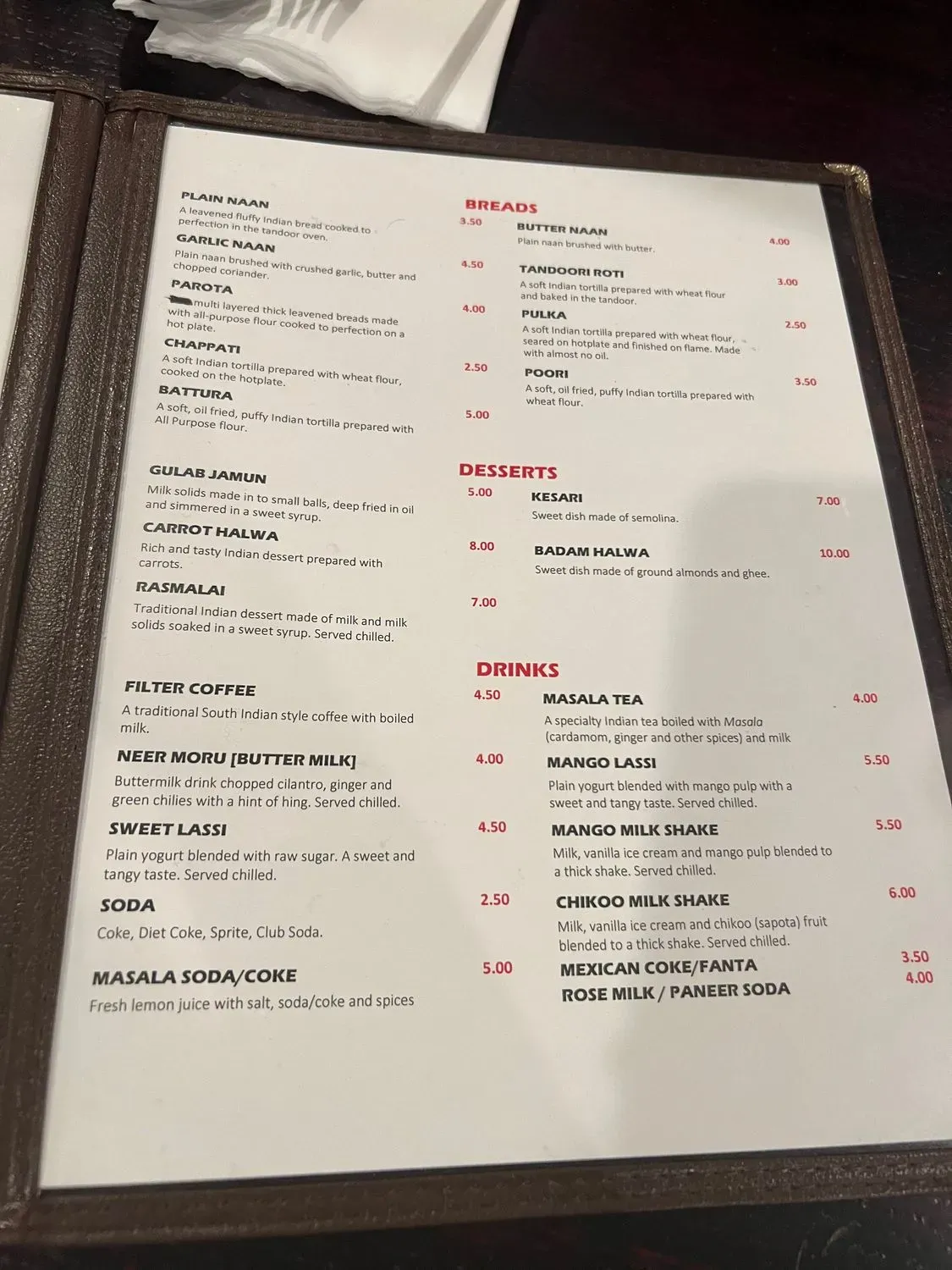 Menu 2