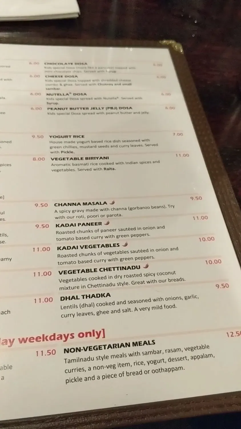 Menu 5