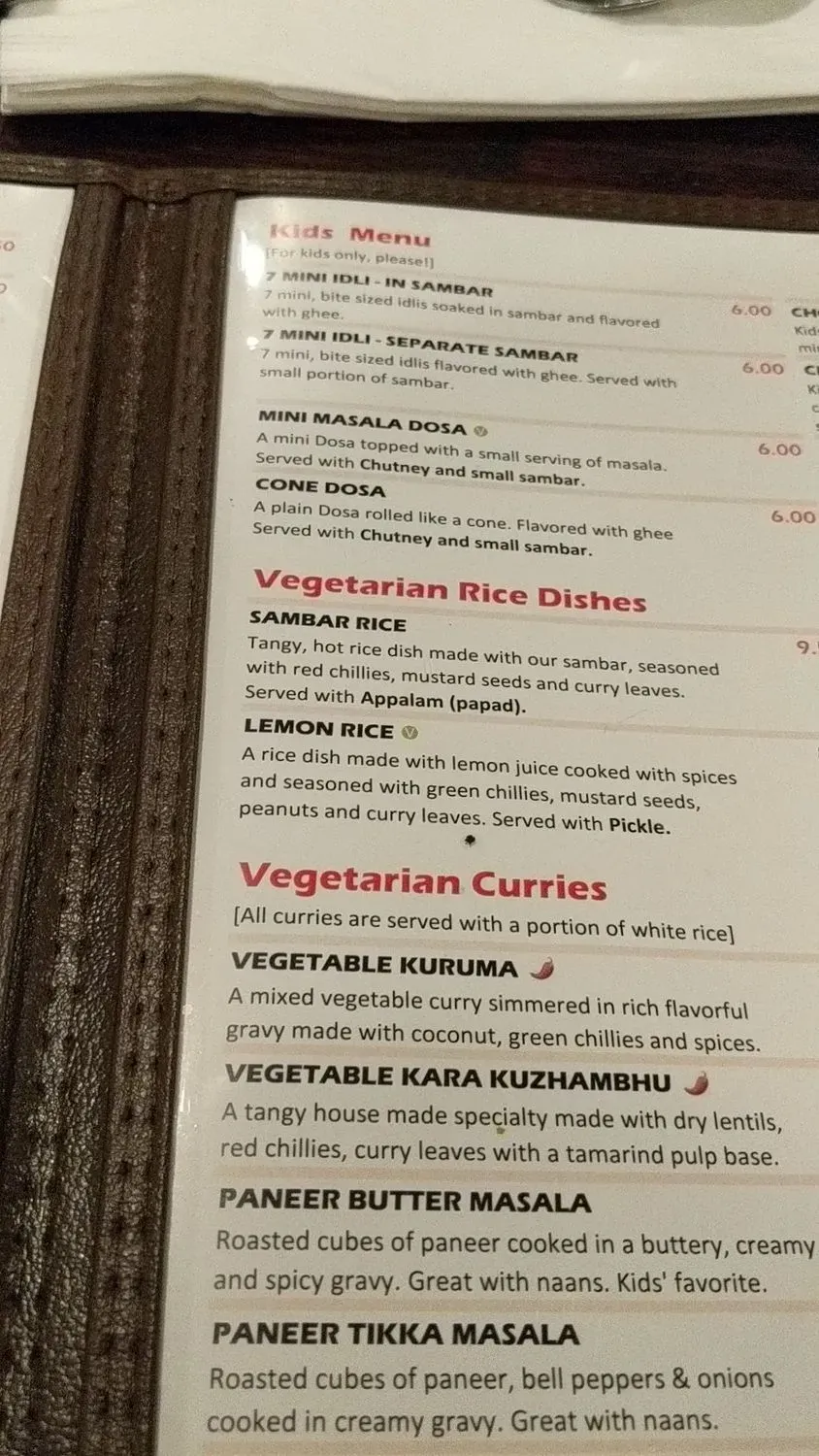 Menu 5