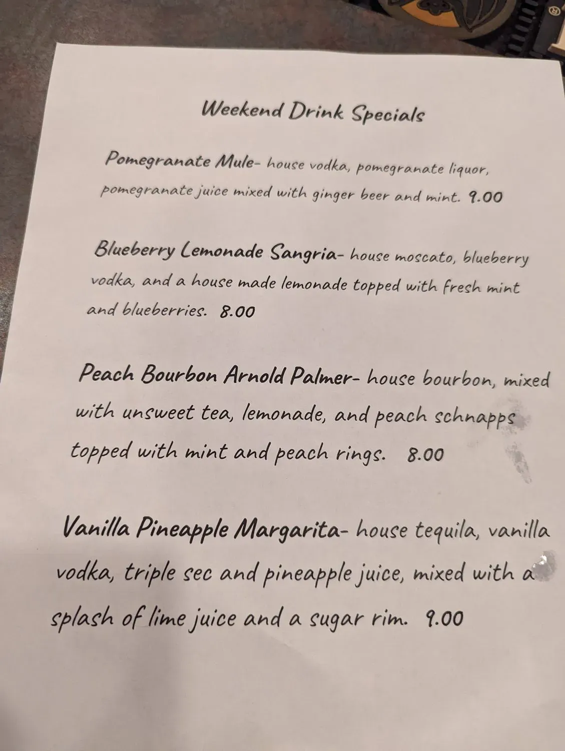 Menu 1